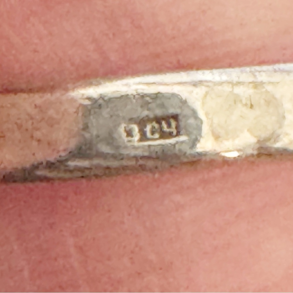 Russia Soviet Era Vintage 1950-60s 875 Silver Niello Ring Black Floral Sz 7 - Picture 7 of 9